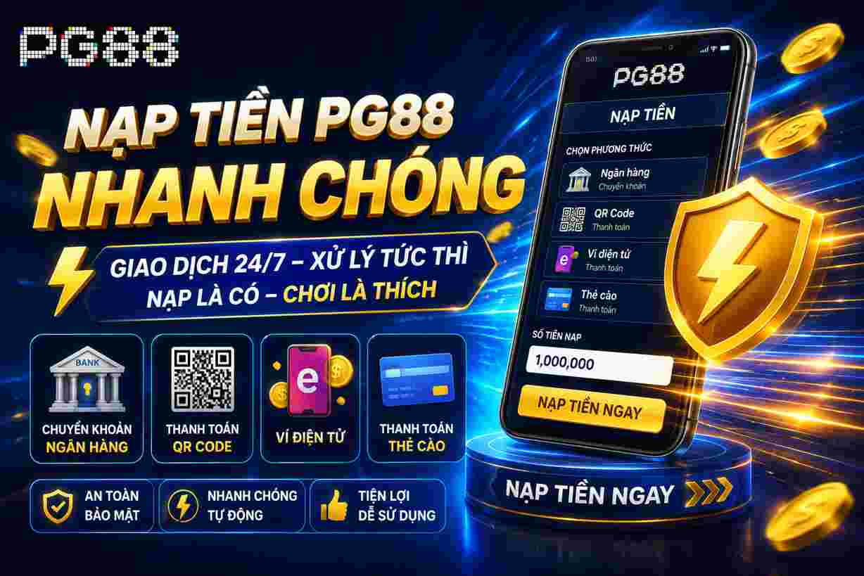 Nạp tiền PG88 nhanh chóng và an toàn cho người mới tham gia