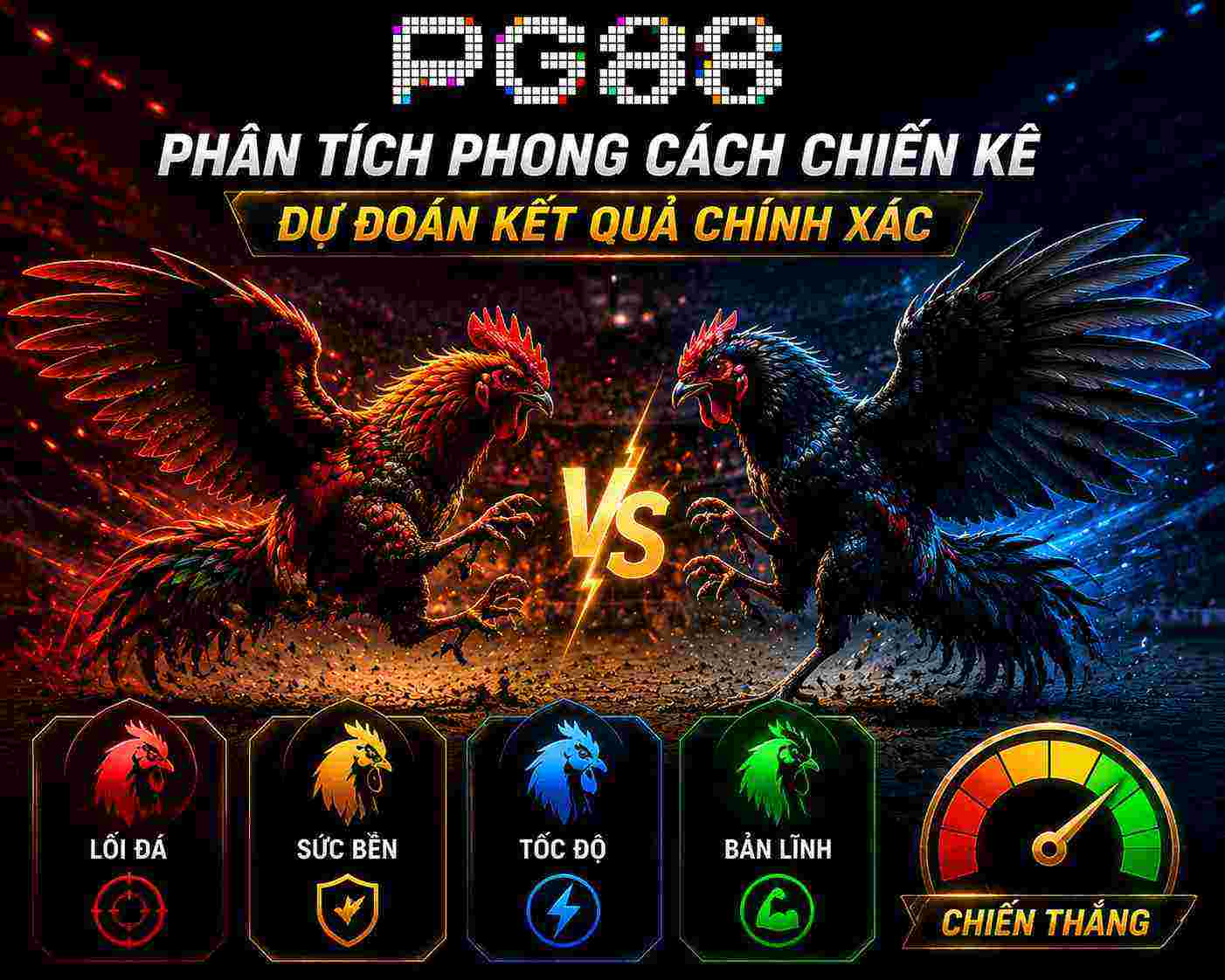 Phân tích phong cách chiến kê trong đá gà thomo PG88 giúp người chơi dự đoán kết quả chính xác